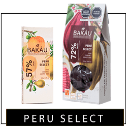 Chocolate 100% Cacao Peruano Peru Select Marca Bakau